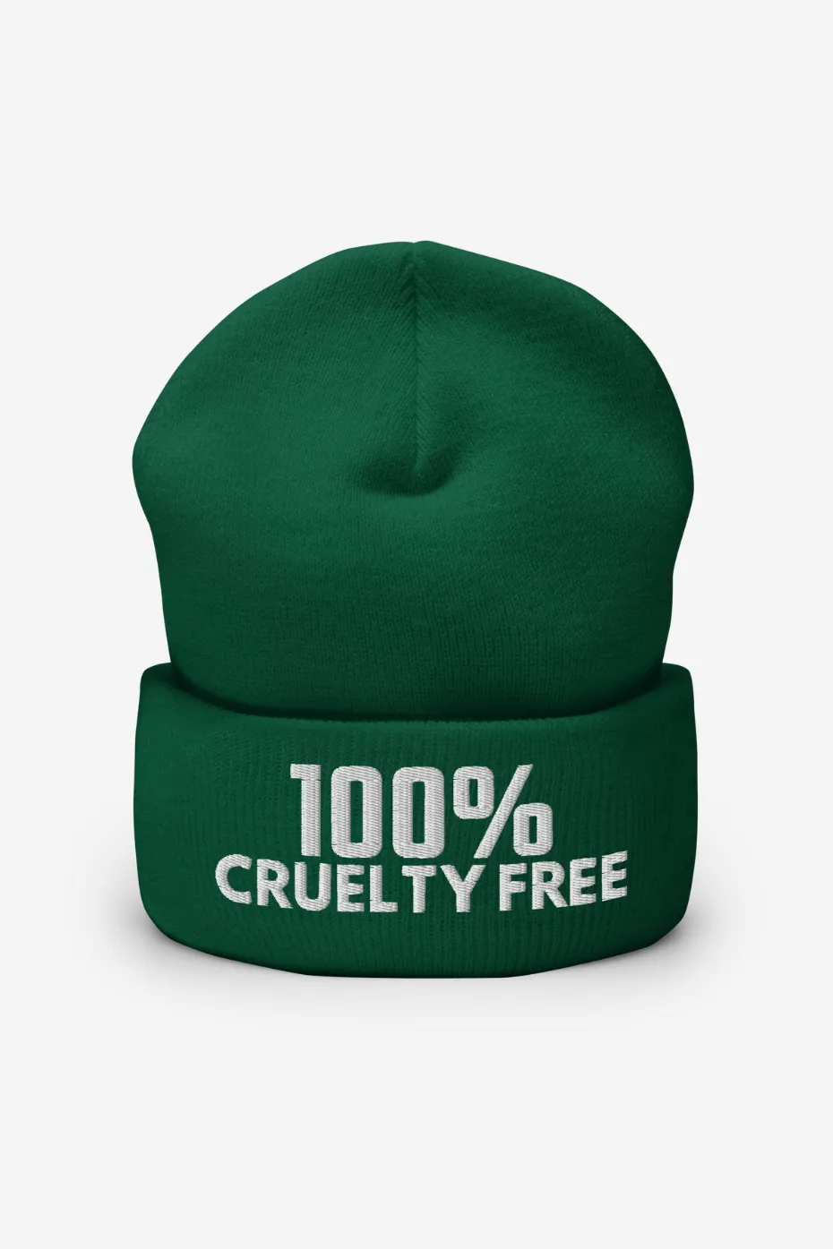 100% Cruelty Free Cuffed Beanie