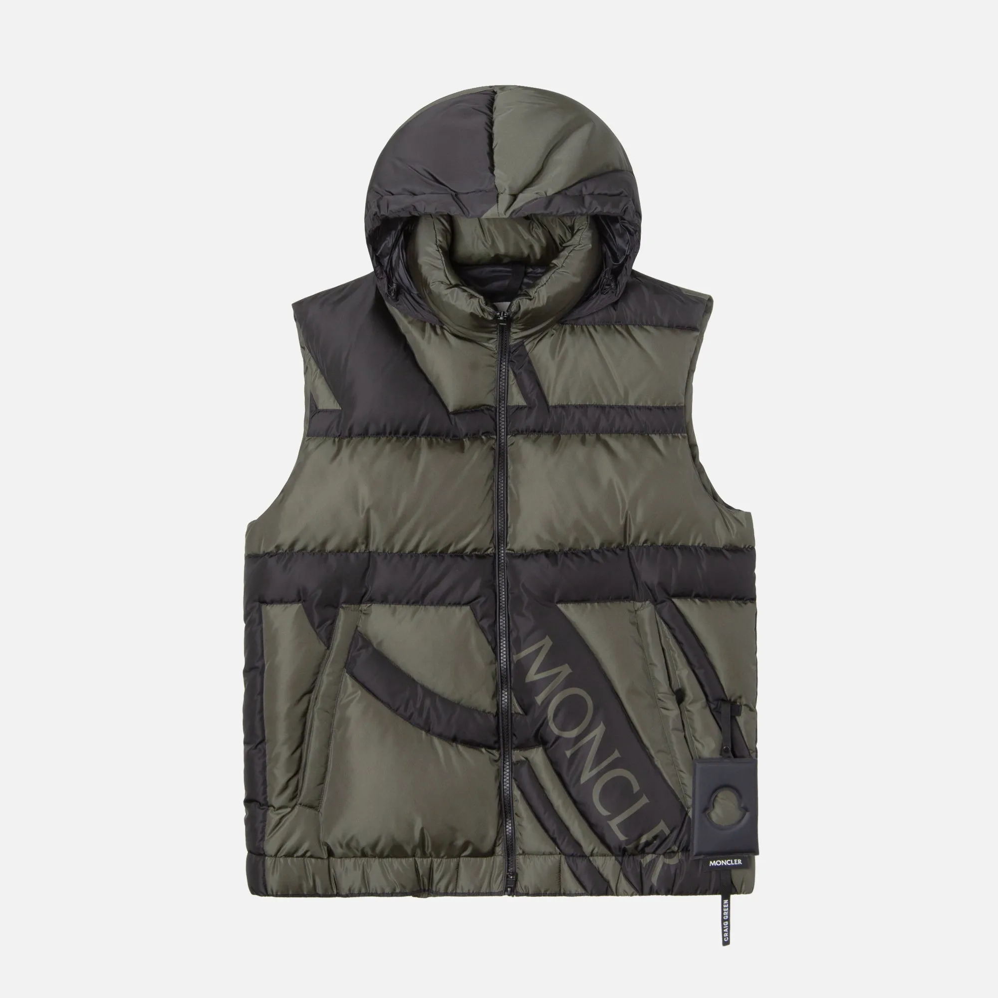 5 Moncler Craig Green Permity Giubbotto - Green / Black