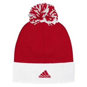 adidas Power Red Cuffed Pom Beanie