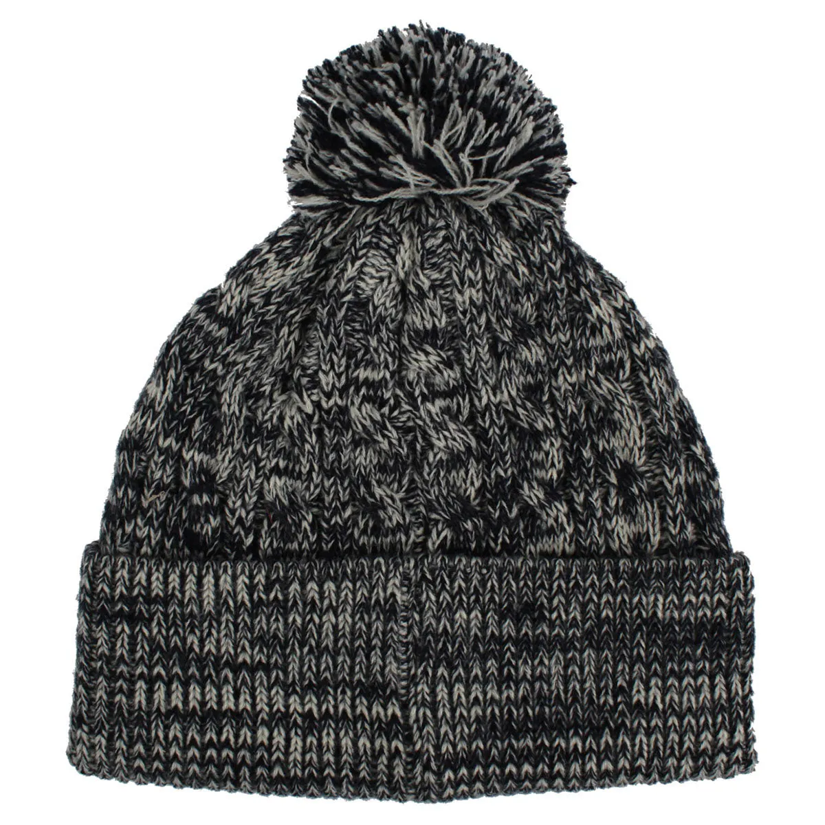 AHEAD Navy/Ivory Heathered Cable Knit Beanie