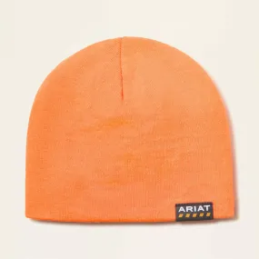 Ariat Men's Bright Orange Acrylic Skull Beanie Cap 10053425