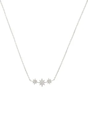 Aztec North Star Micro Bar Necklace