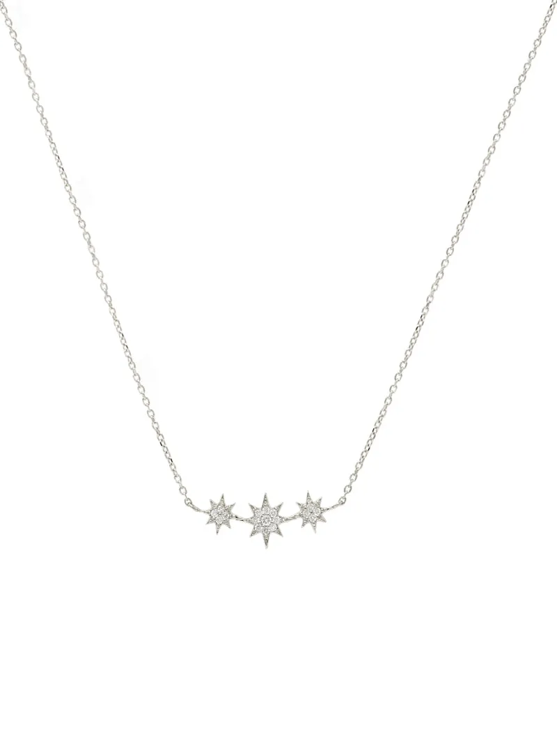 Aztec North Star Micro Bar Necklace