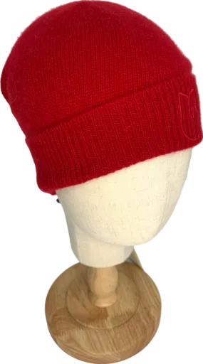 Ba&sh Red Lobo Beanie Hat One Size