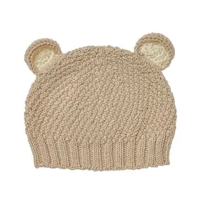 Bear Beanie - Oatmeal