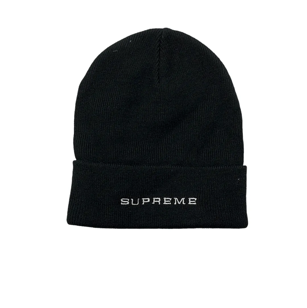 Black Supreme x Nike Beanie Hat