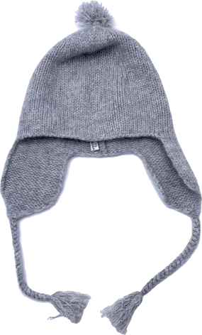 Bonpoint Grey 100% Cashmere Baby Beanie Hat 18-24 Months