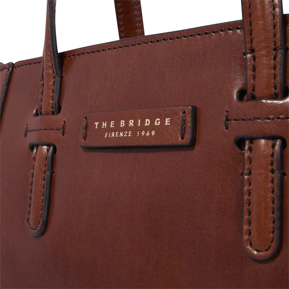 Borsa Donna a Mano con Tracolla THE BRIDGE linea Diana in Pelle Marrone