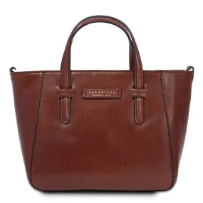 Borsa Donna a Mano con Tracolla THE BRIDGE linea Diana in Pelle Marrone