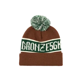 Bronze56K Poof Ball Beanie Brown