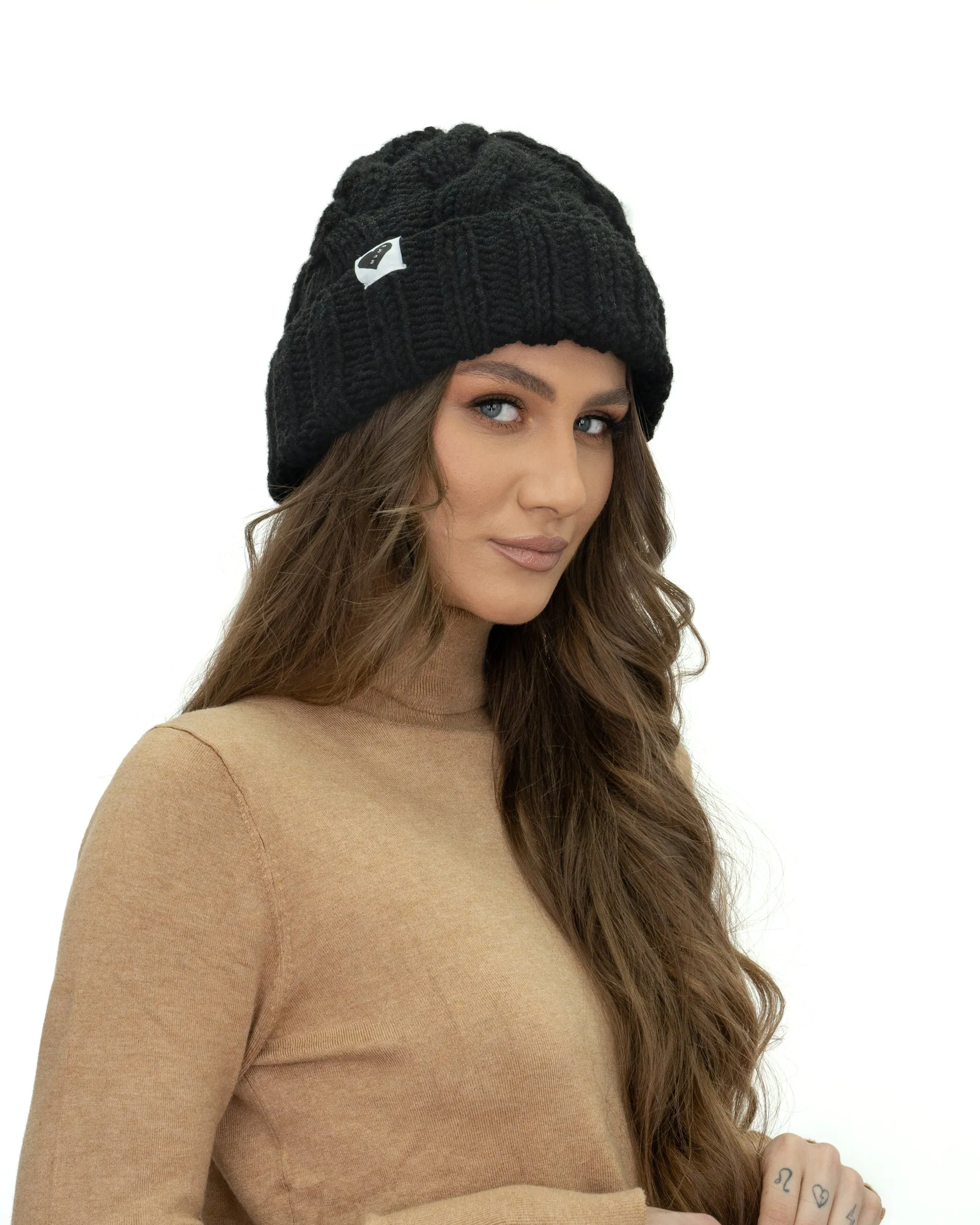 Cable Ribbed Beanie