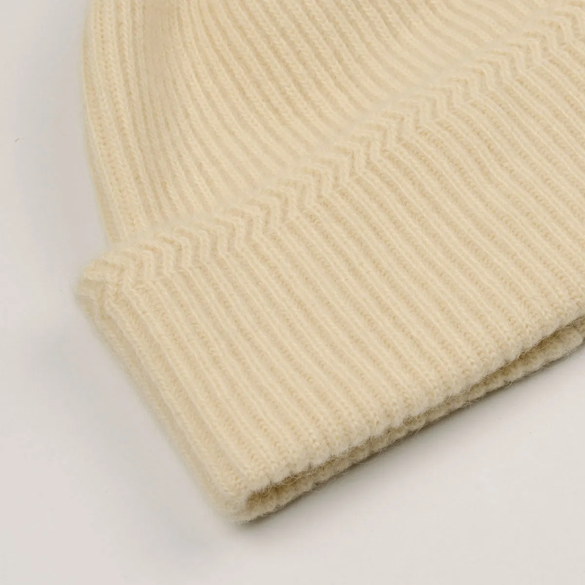 cableami - Baby Alpaca Beanie - Ivory