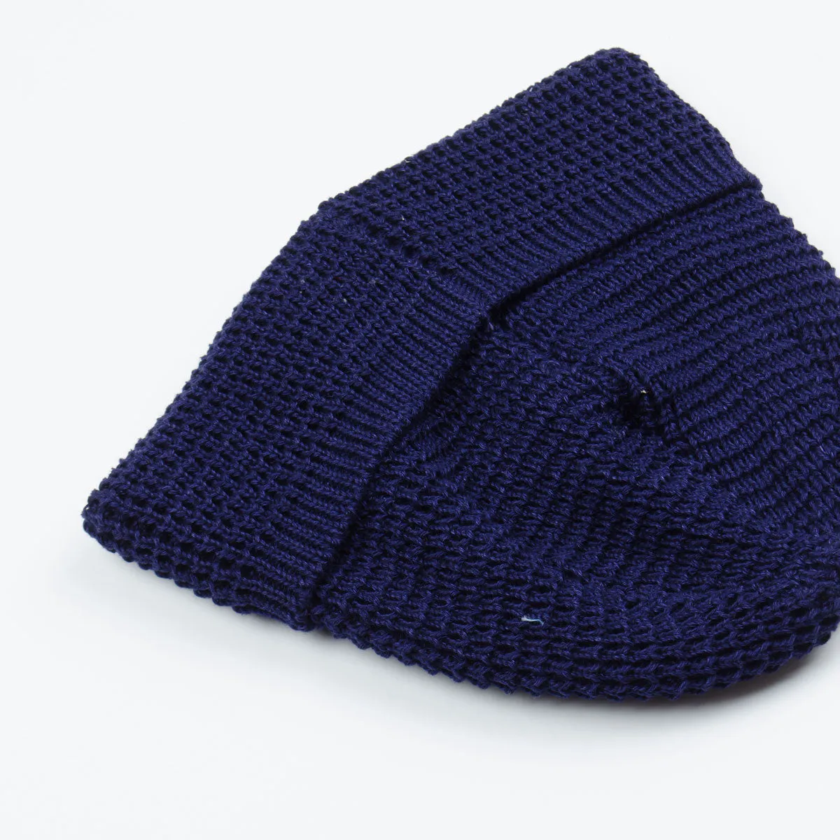 cableami - Denim-like Cotton Beanie - Navy