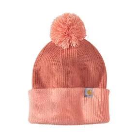 Carhartt Knit Pom-Pom Cuffed Beanie - Apricot Cider