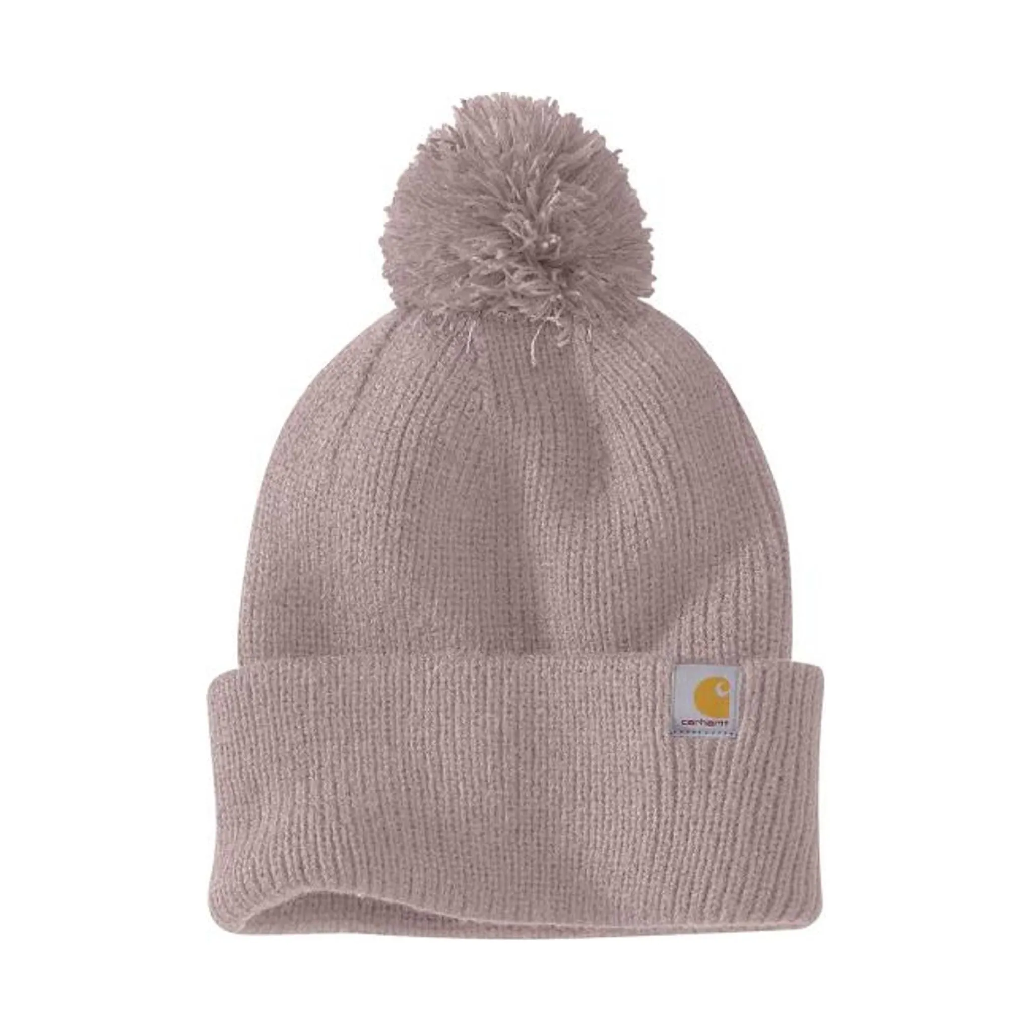 Carhartt Knit Pom-Pom Cuffed Beanie - Mink