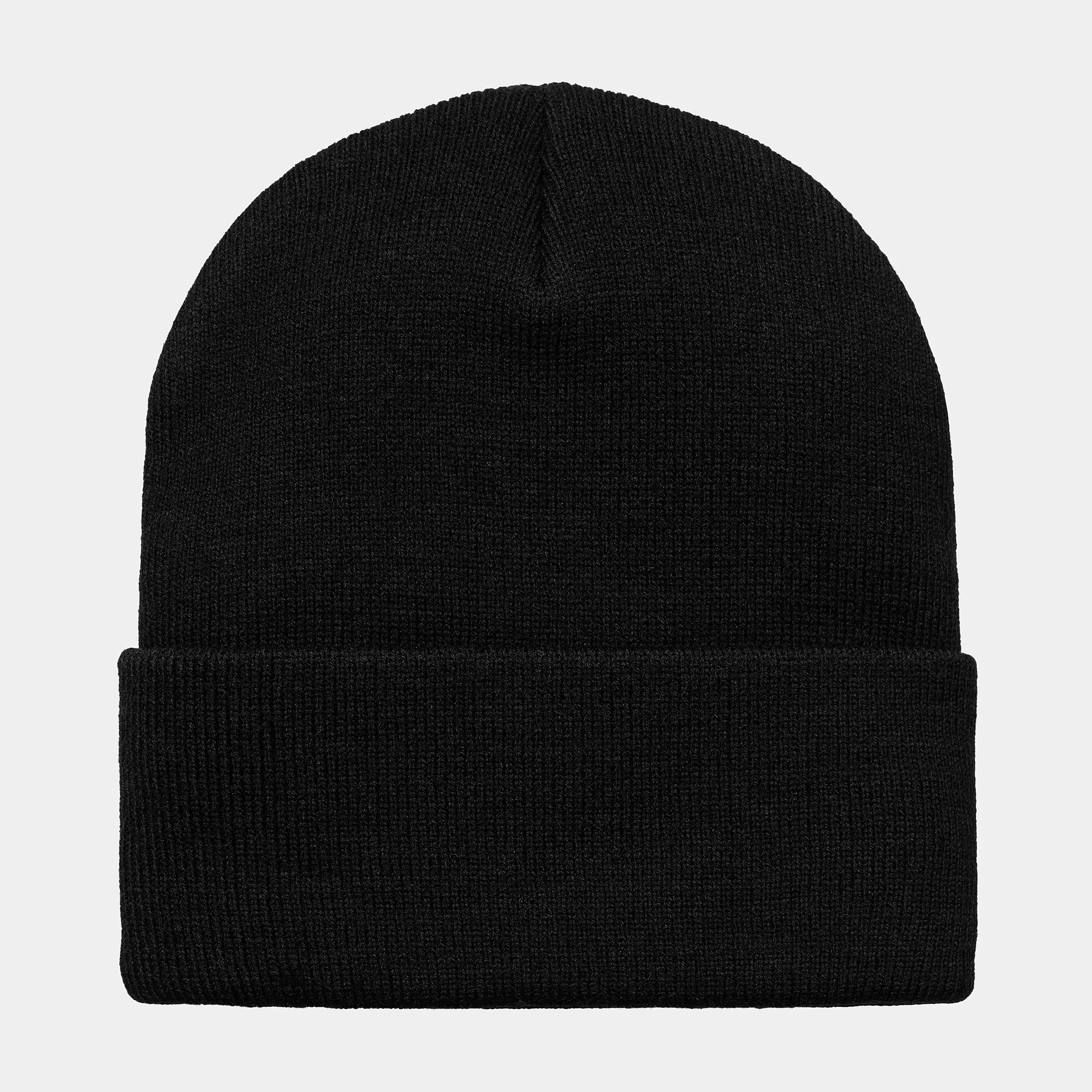 Carhartt Script Beanie hat 1030884 0D2 black-white one size