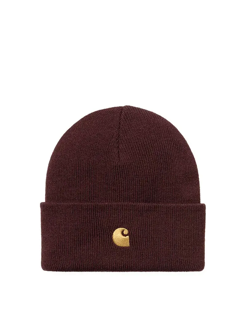 Carhartt WIP Chase Beanie Amarone / Gold