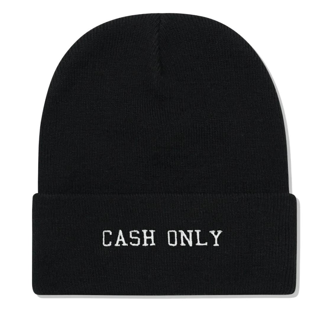 Cash Only Campus Beanie / Black.