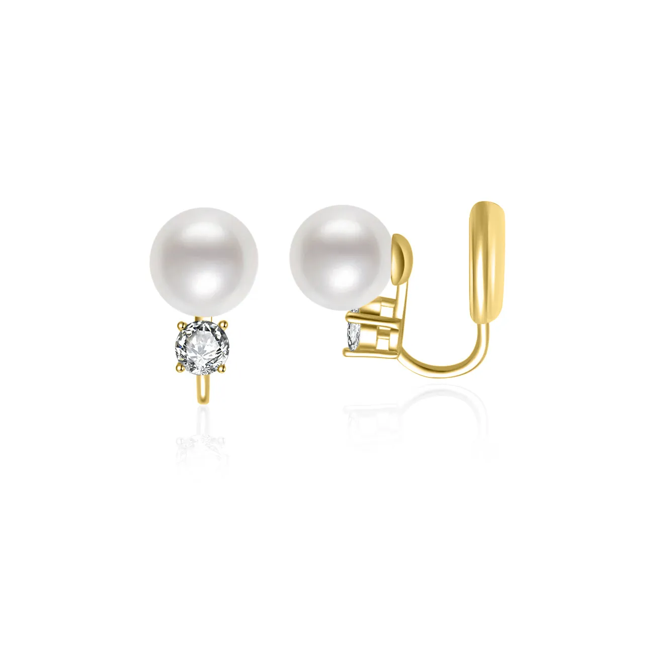 Clip-On Freshwater Pearl Earrings WE00785