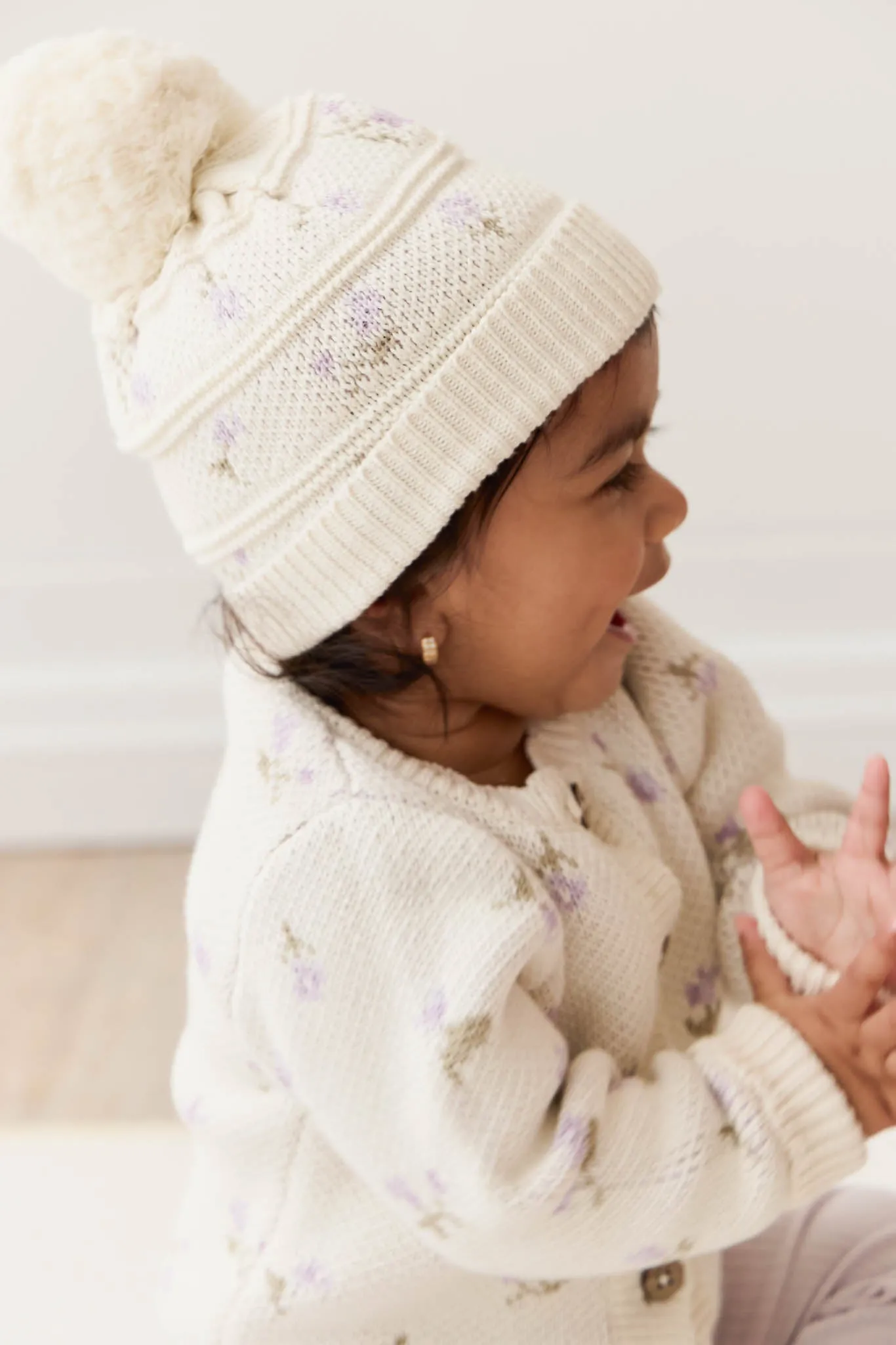 Delilah Knitted Hat - Delilah Knit Lavender