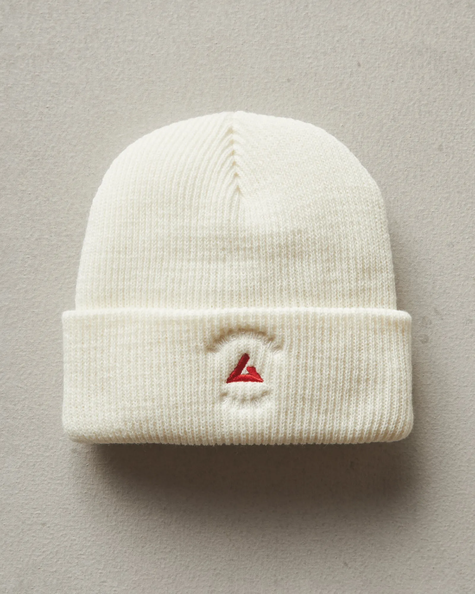 Embroidered Beanie - Natural