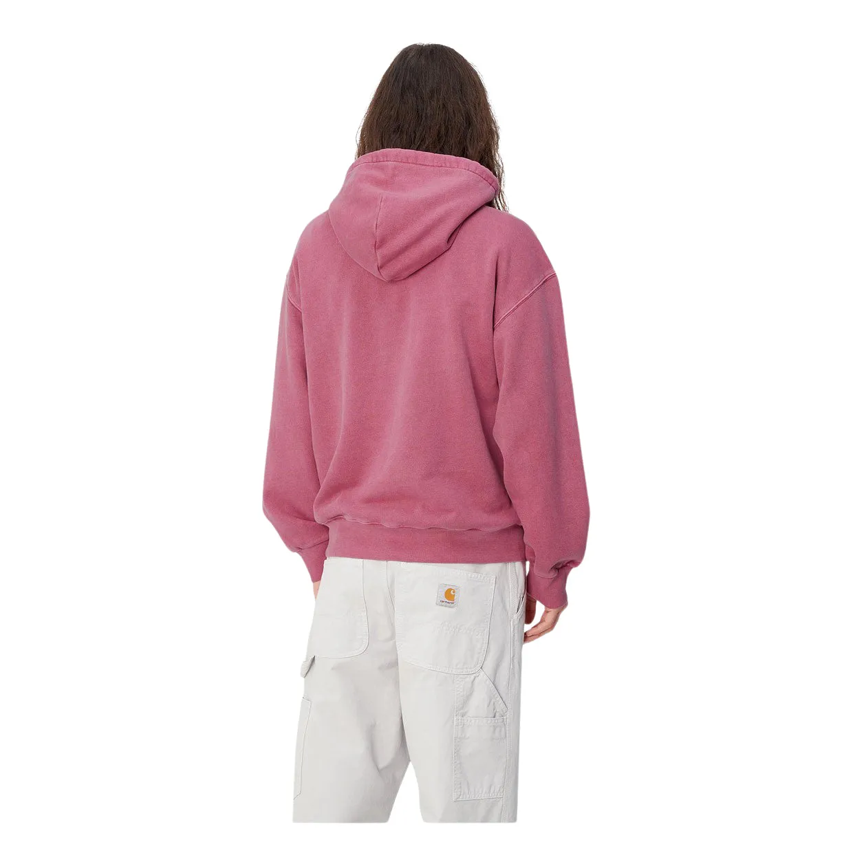 Felpa Uomo Carhartt WIP Hooded Nelson Magenta