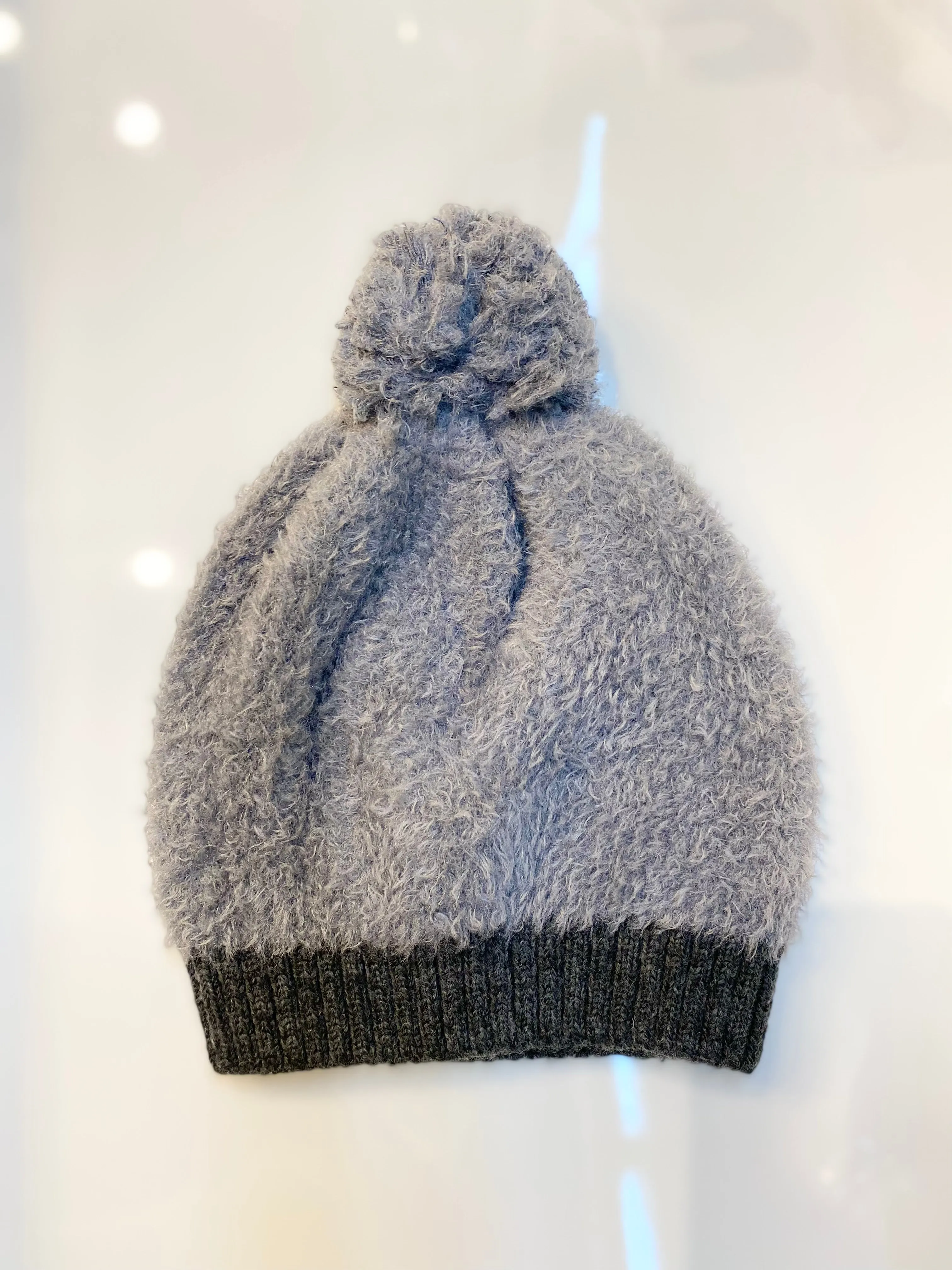 Fury Pom Knit Beanie