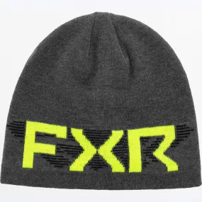 FXR Split Beanie Char Heath/Hi-Vis