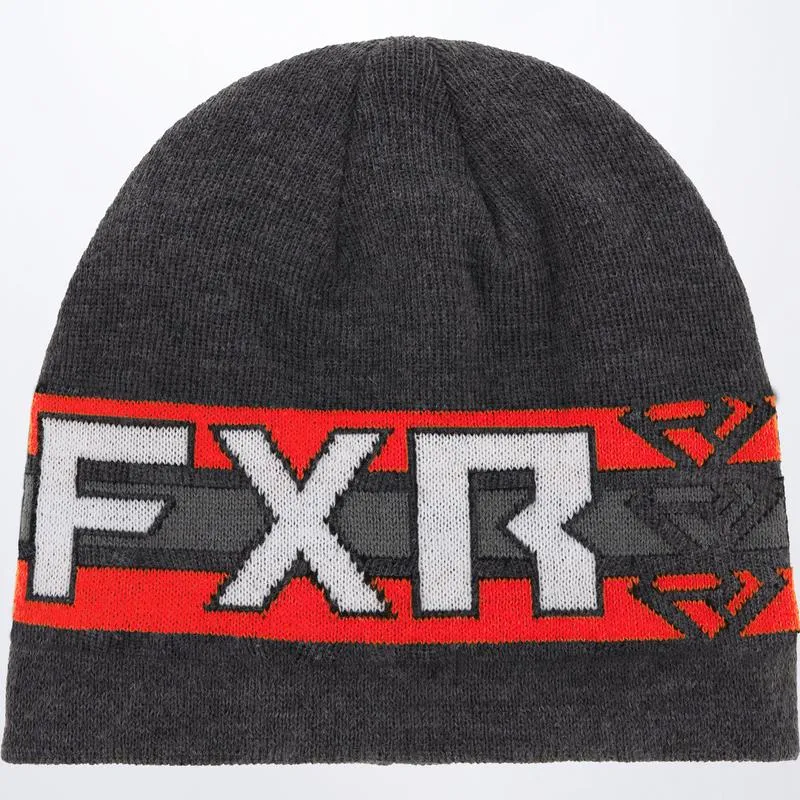 FXR Team Beanie Char Heather/Red