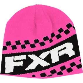 FXR Team Youth Beanie Electric Pink/Black