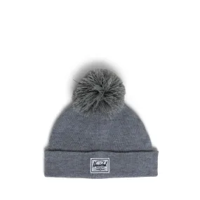 Gorro Herschel Beanie Pom Baby Heather Light Grey - 6-18 Meses