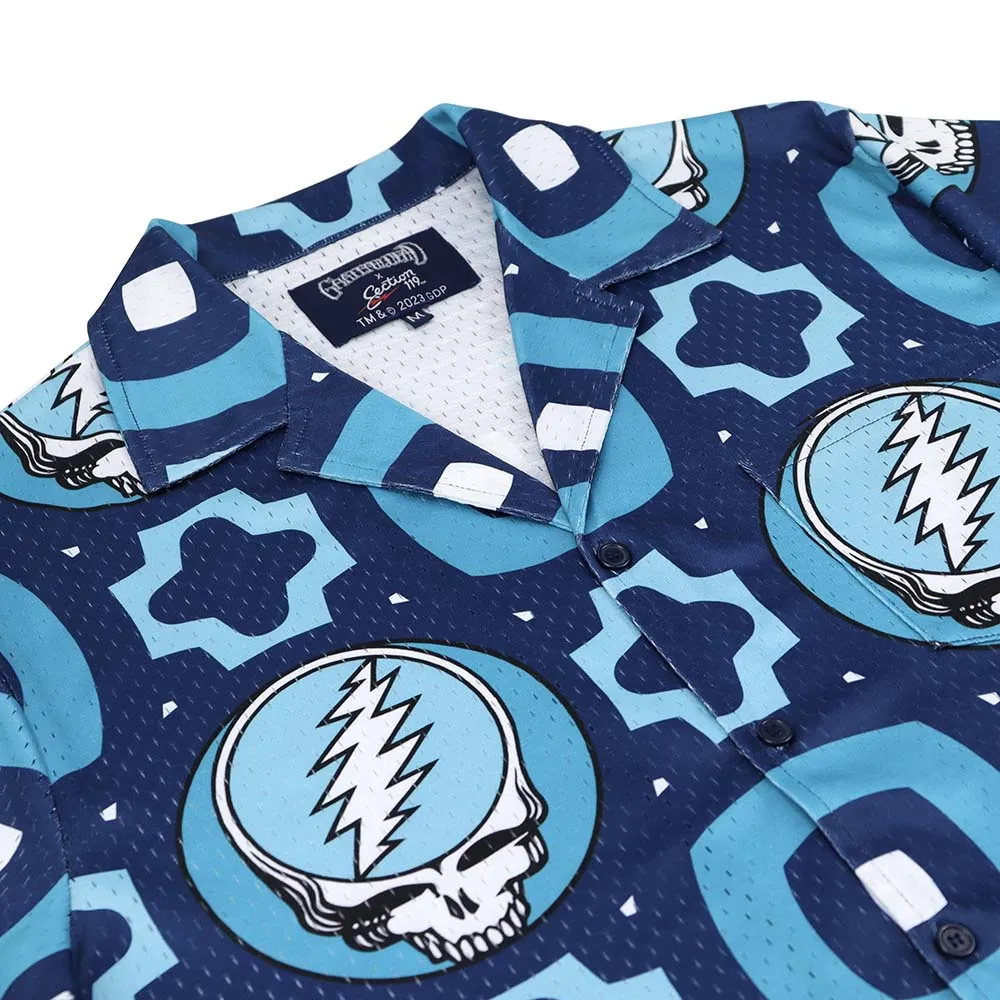 Grateful Dead | Mesh Button Down | The Blues Steal Your Face