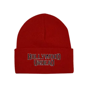 Logo Cuff Beanie (Red)