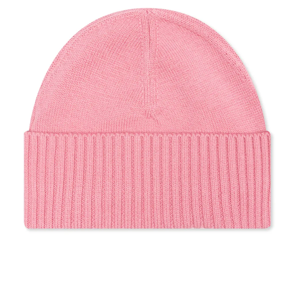 Logo Patch Beanie - Pink