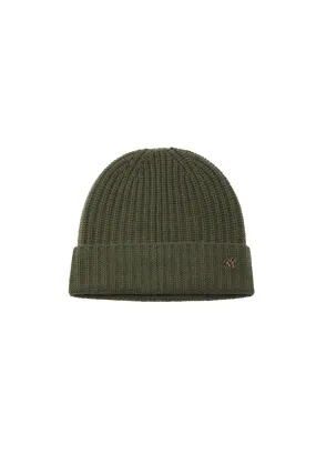 Maison Michel Gigi Knit Beanie - Khaki