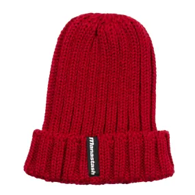 Manastash - 90's Logo Beanie II - Dark Red