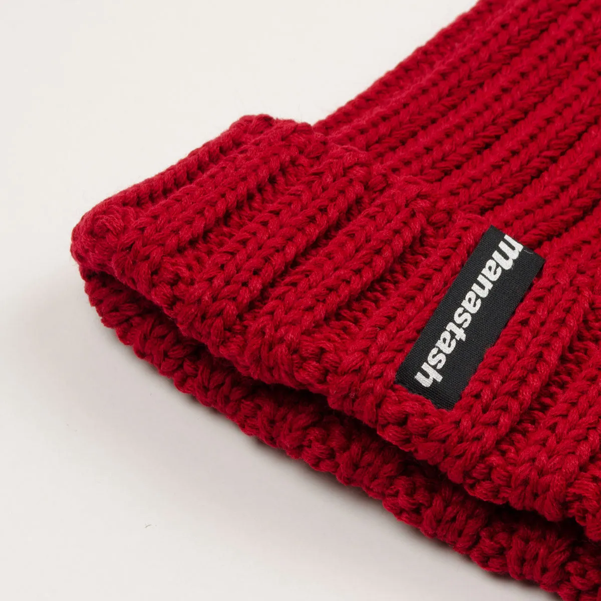 Manastash - 90's Logo Beanie II - Dark Red