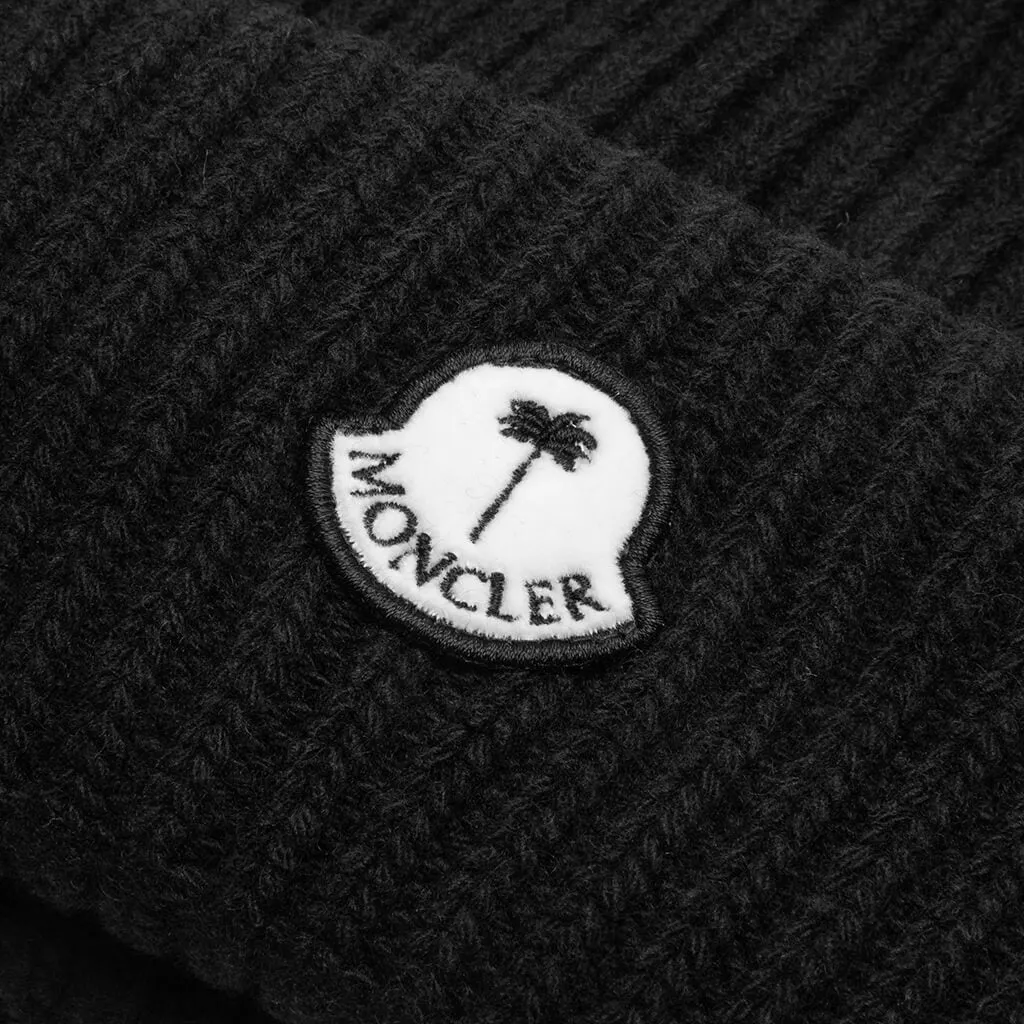 Moncler x Palm Angels Wool Beanie - Black