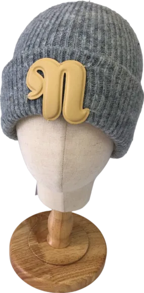 Nanushka Grey Knit Beanie OS