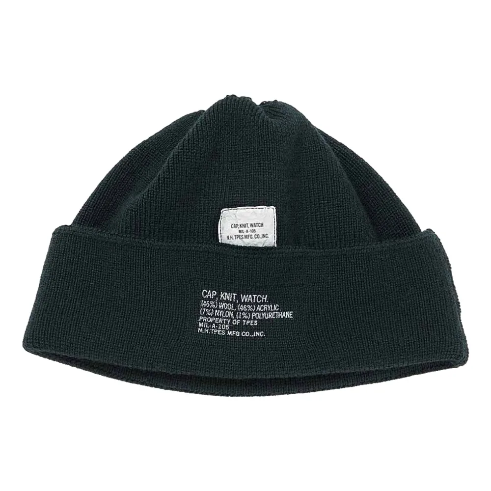 N.HOOLYWOOD LOGO PATCH BEANIE-DARK GREEN