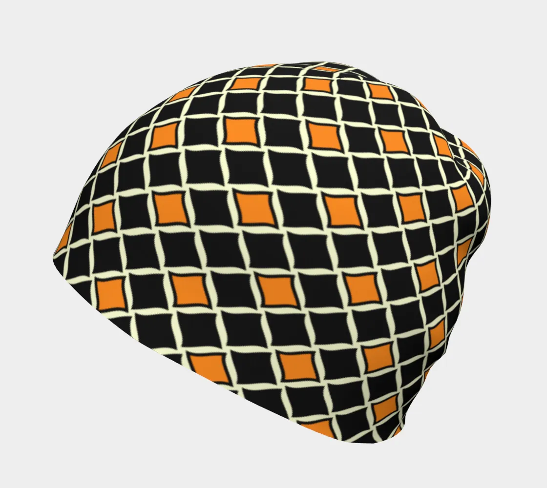 Orange Diamond Beanie