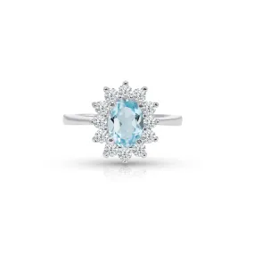 PRINCESS DIANA AQUAMARINE RING