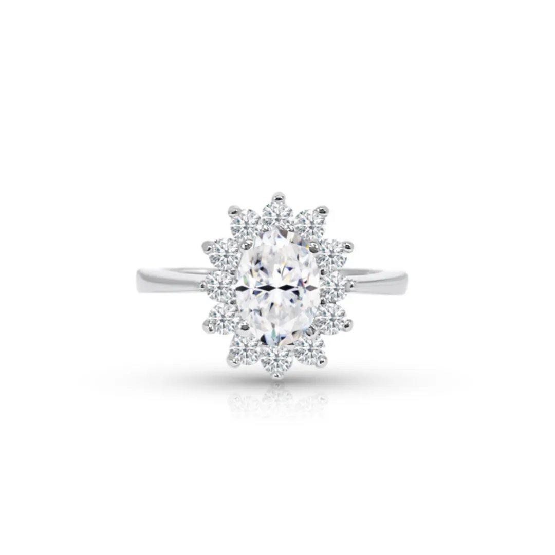 PRINCESS DIANA CZ RING