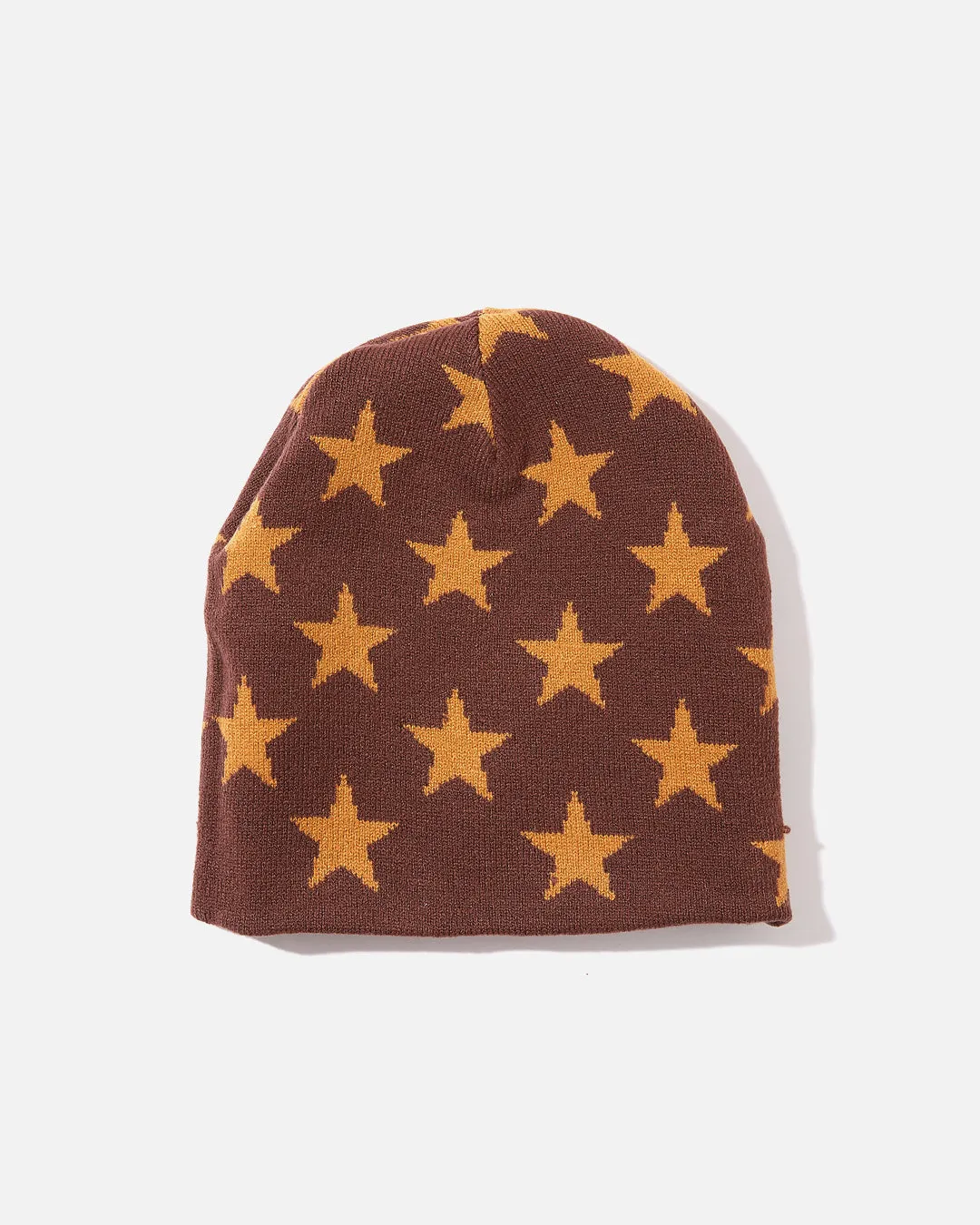 Reversible @Sun Skull Beanie - Brown