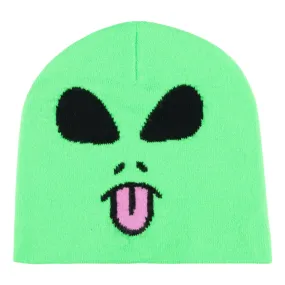 RIPNDIP ALIEN FACE BEANIE-GREEN