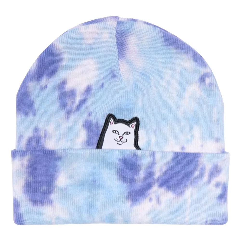 RIPNDIP LORD NERMAL TIE DYE BEANIE-PERIWINKLE LTG