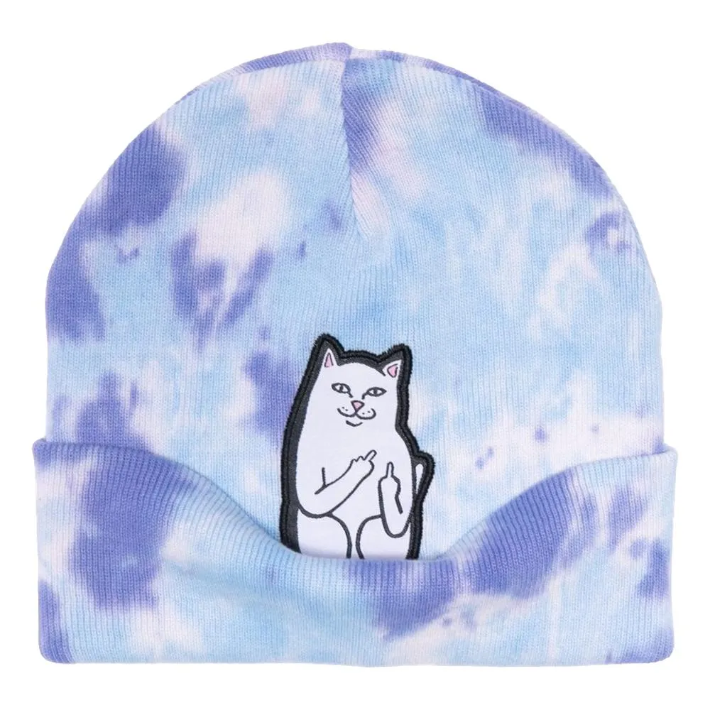 RIPNDIP LORD NERMAL TIE DYE BEANIE-PERIWINKLE LTG