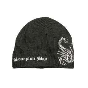 Scorpion Bay Beanie with logo for children AMC005 11 anthracite