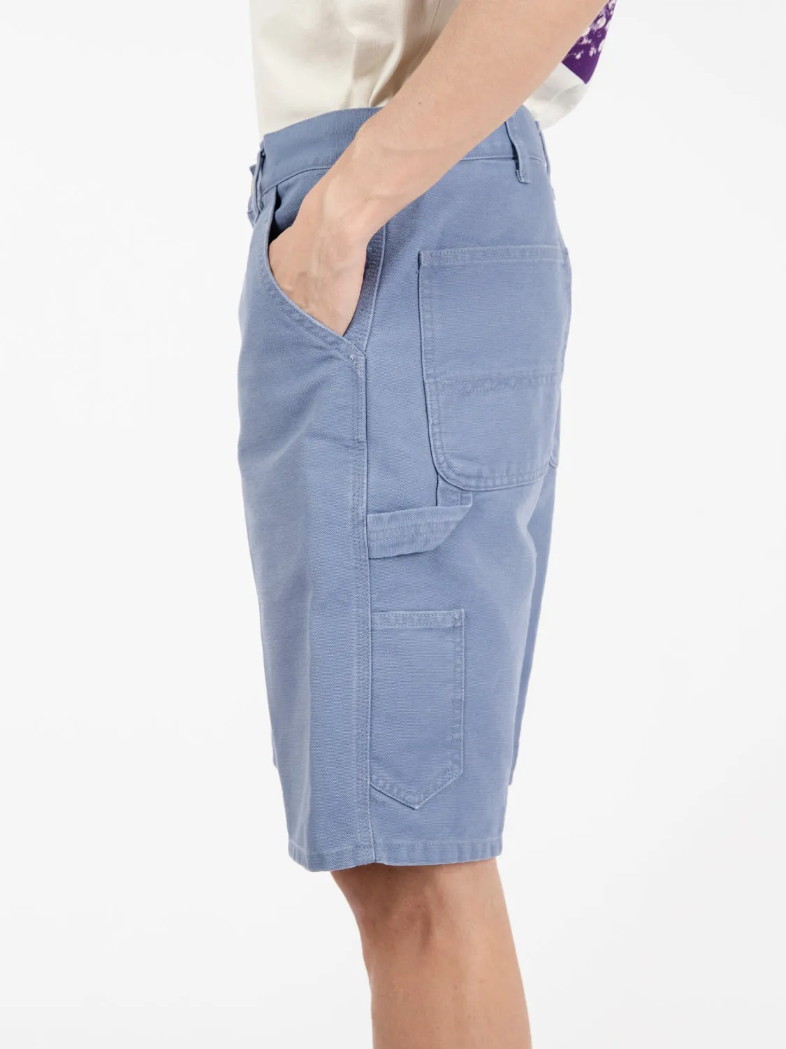 Single knee short bay blue