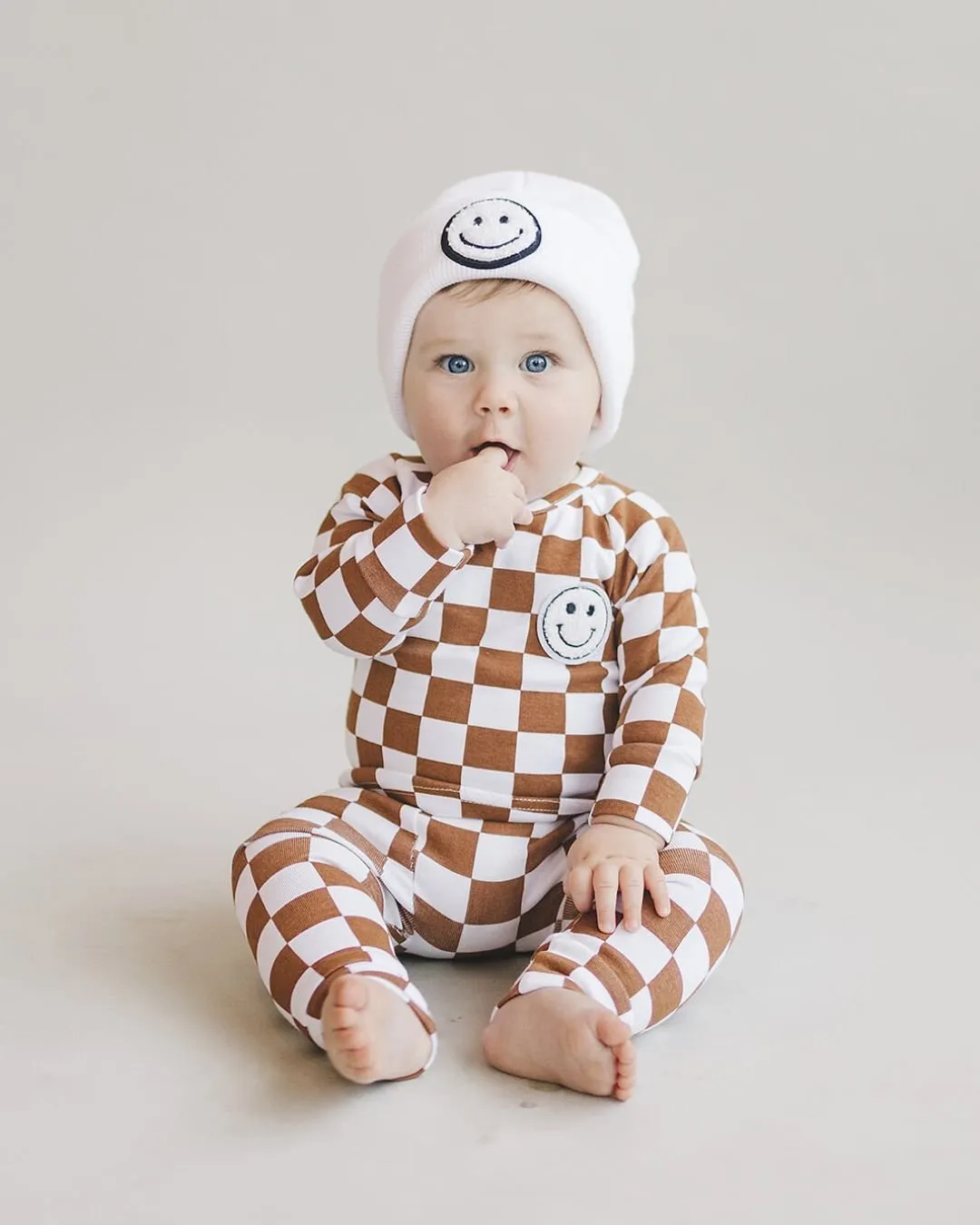 Smiley Beanie | White